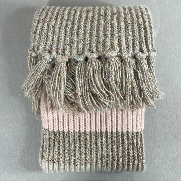 J Crew Wool Alpaca Blend Knit Tassle Scarf - Picture 1 of 7